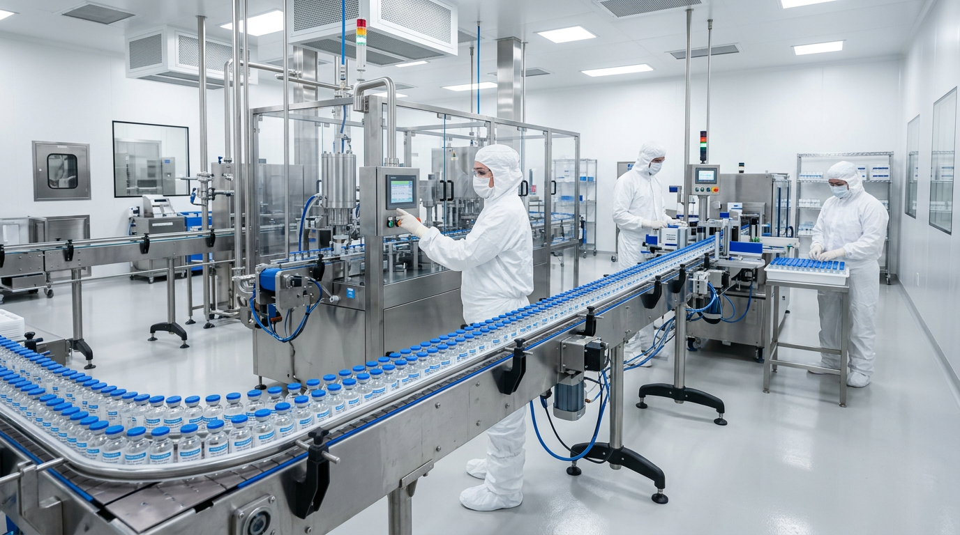 Pharmaceutical clean room manufacturing