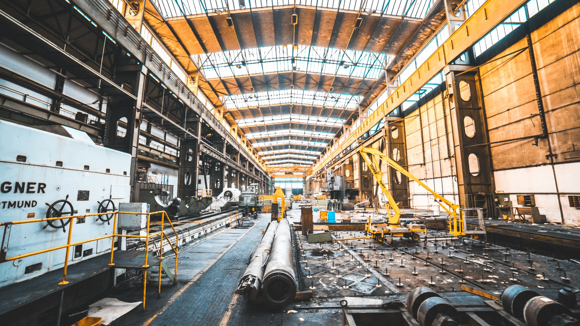 Heavy industry factory floor