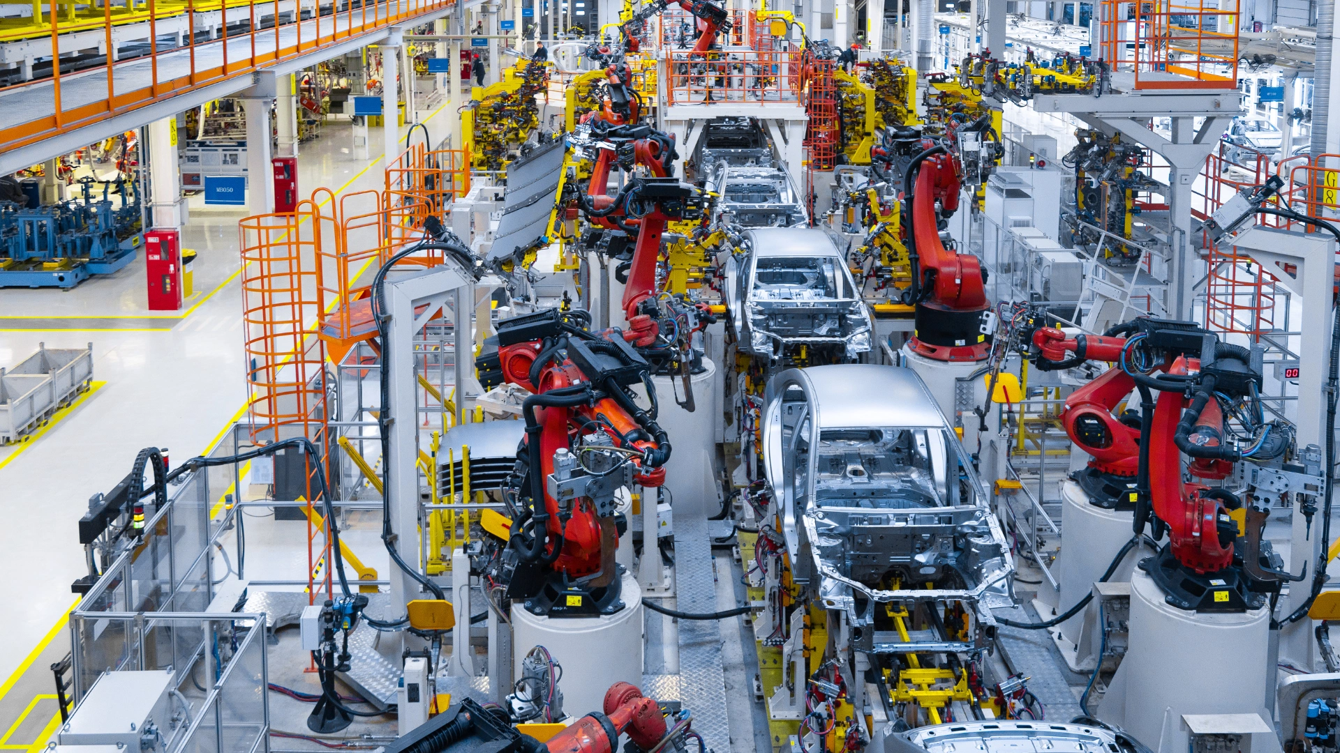 Robotic automotive assembly line