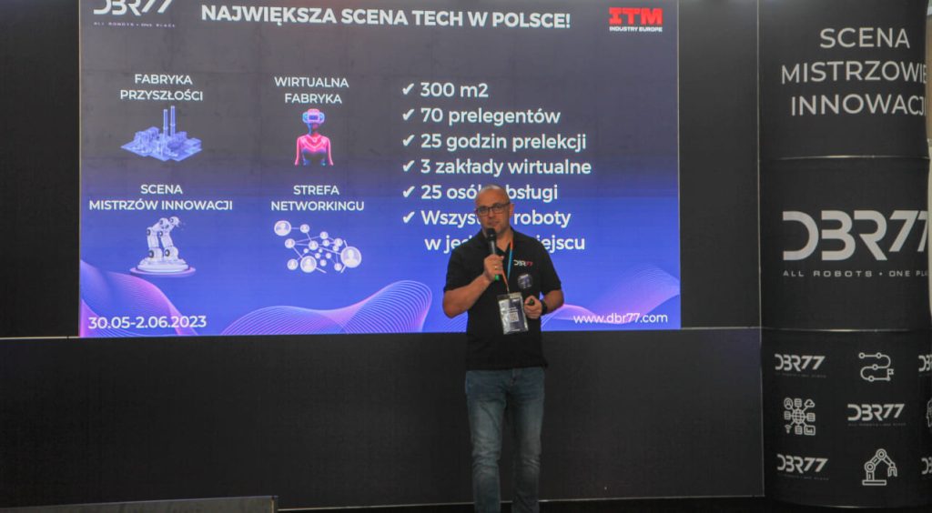 Scena DBR77 na targach ITM Industry Europe 2023