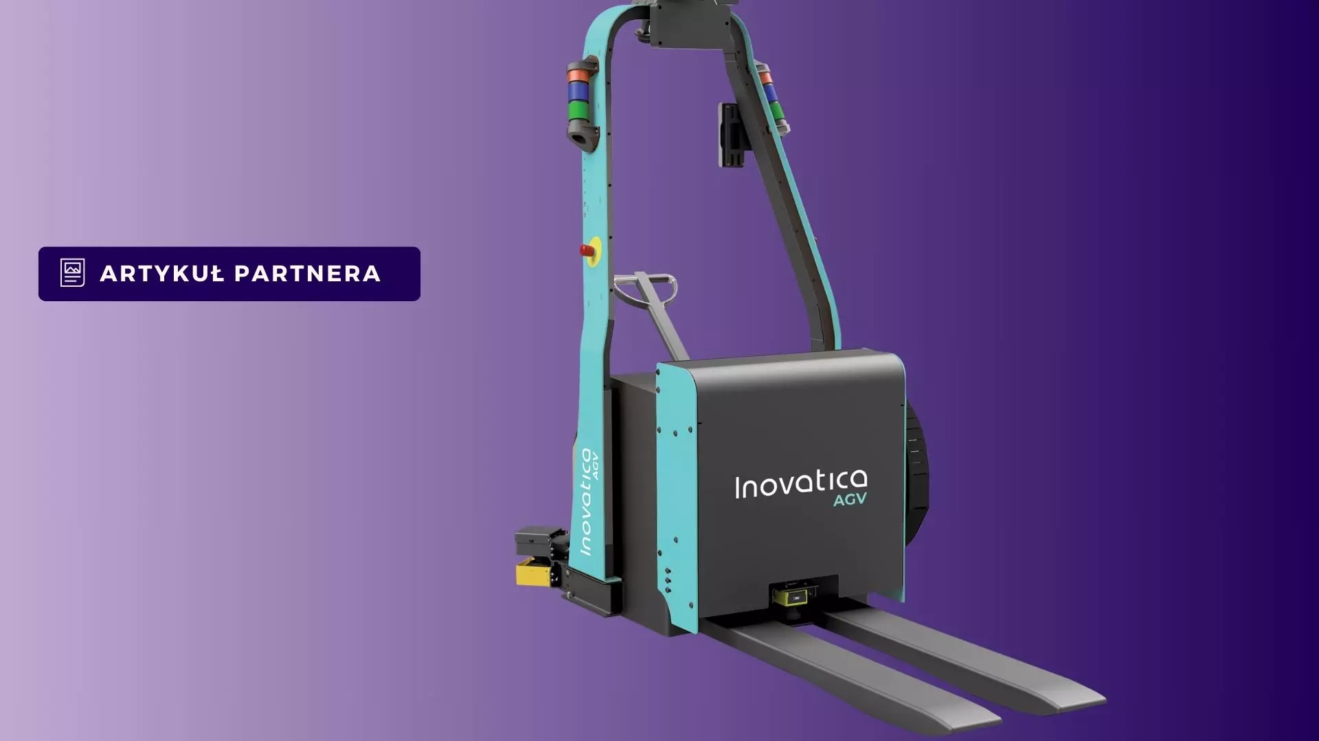 Autonomiczny wózek widłowy jako ilustracja artykułu