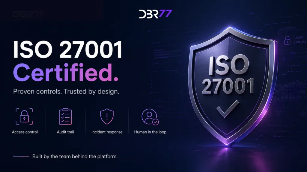 DBR77 Achieves ISO/IEC 27001:2022 Certification for Information Security Management